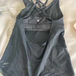 Black bra tank